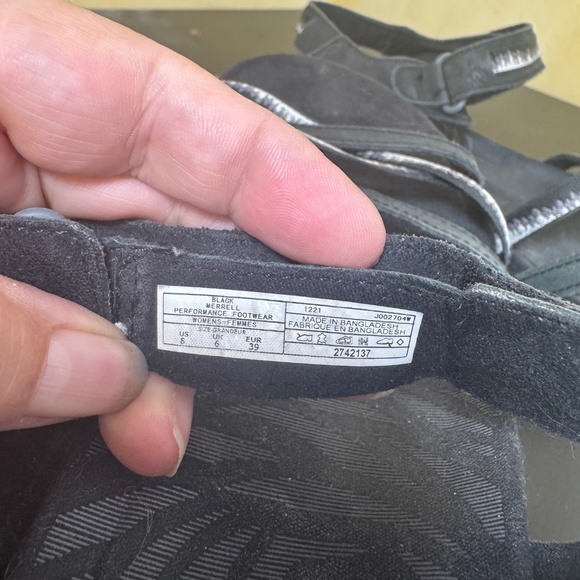 Merrell Sandals Womens Size 8 Black Performance Footwear Strappy Comfort - Picture 2 of 7